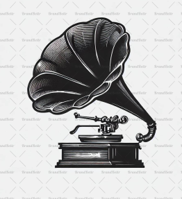 Antiker Grammophon